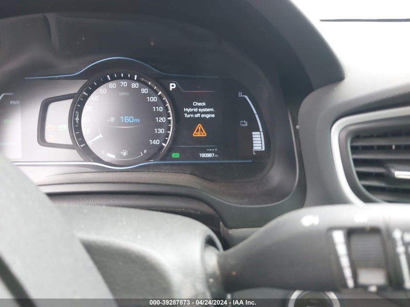 VIN KMHC75LC8KU105758 2019 HYUNDAI IONIQ HYBRID SEL
