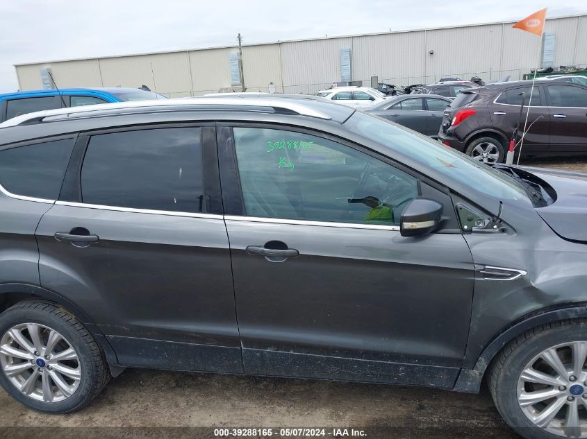 2017 Ford Escape Titanium VIN: 1FMCU0J97HUD38882 Lot: 39288165