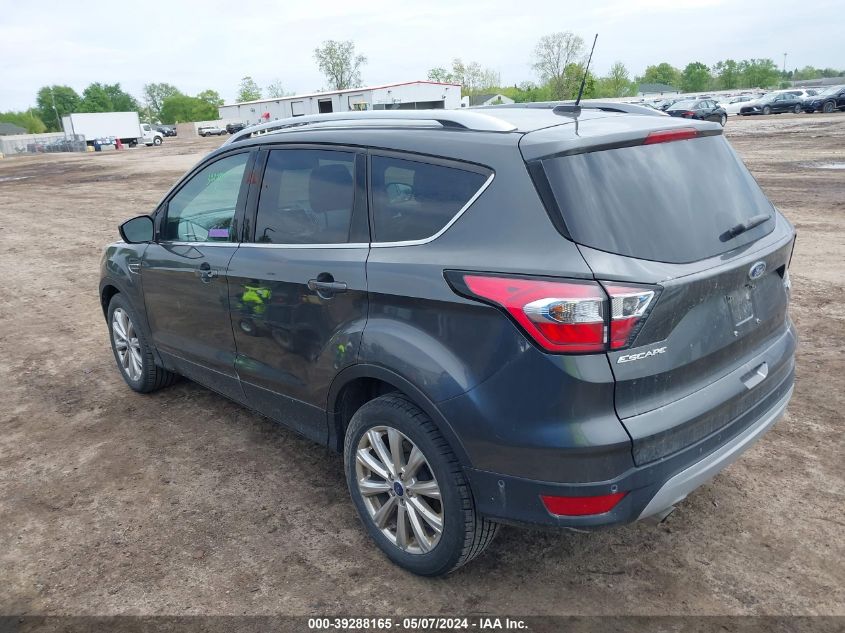 2017 Ford Escape Titanium VIN: 1FMCU0J97HUD38882 Lot: 39288165