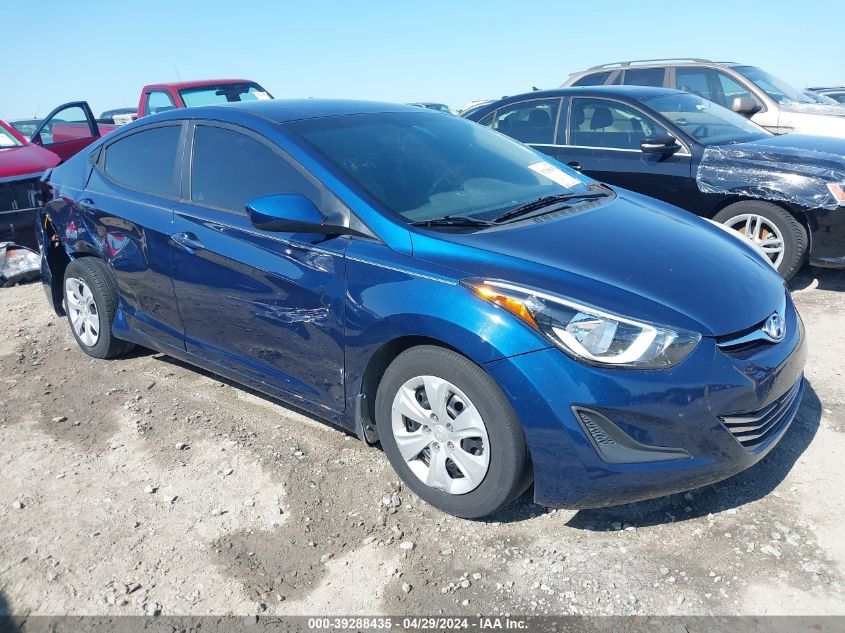 5NPDH4AE1GH720822 2016 HYUNDAI ELANTRA - Image 1