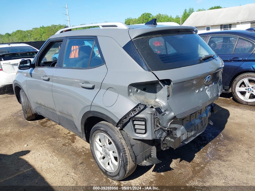 2020 Hyundai Venue Sel VIN: KMHRC8A37LU057097 Lot: 39288950