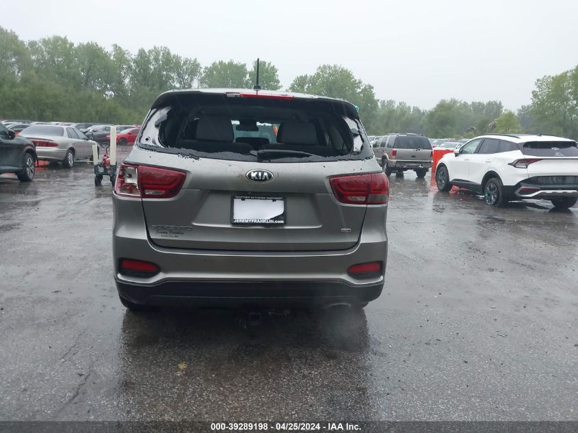 2019 Kia Sorento 2.4L Lx VIN: 5XYPG4A3XKG542715 Lot: 39289198