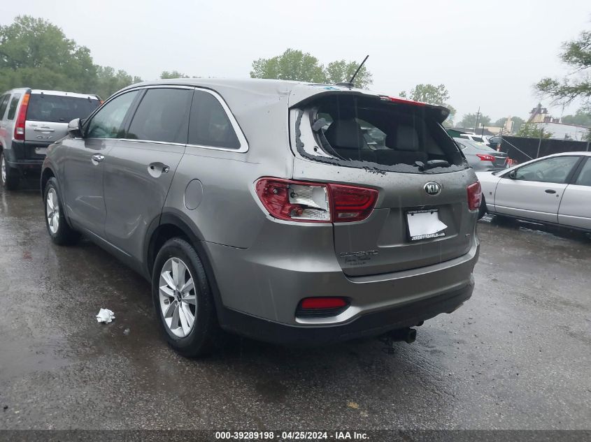 2019 Kia Sorento 2.4L Lx VIN: 5XYPG4A3XKG542715 Lot: 39289198