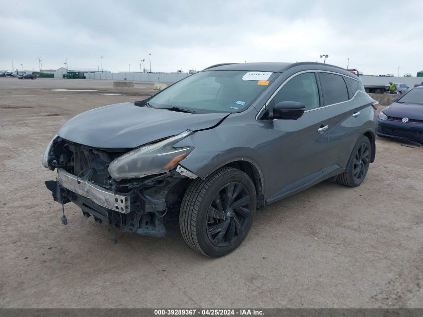 2018 Nissan Murano Sl VIN: 5N1AZ2MG5JN127999 Lot: 39289367