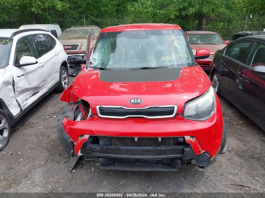 2015 Kia Soul + VIN: KNDJP3A58F7816546 Lot: 39289402