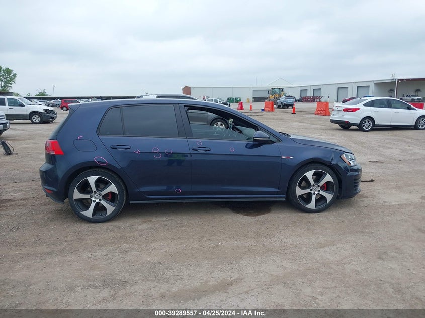 2017 VOLKSWAGEN GOLF GTI AUTOBAHN 4-DOOR/S 4-DOOR/SE 4-DOOR/SPORT 4-DOOR - 3VW4T7AU6HM076153