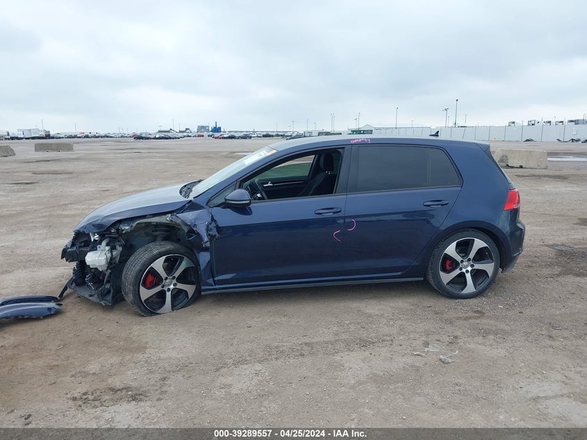 2017 VOLKSWAGEN GOLF GTI AUTOBAHN 4-DOOR/S 4-DOOR/SE 4-DOOR/SPORT 4-DOOR - 3VW4T7AU6HM076153