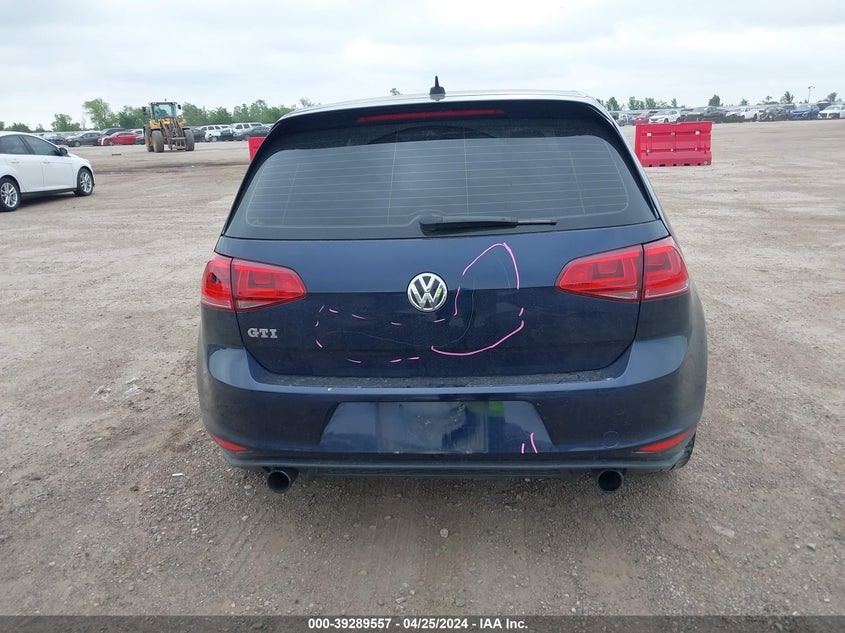 2017 VOLKSWAGEN GOLF GTI AUTOBAHN 4-DOOR/S 4-DOOR/SE 4-DOOR/SPORT 4-DOOR - 3VW4T7AU6HM076153