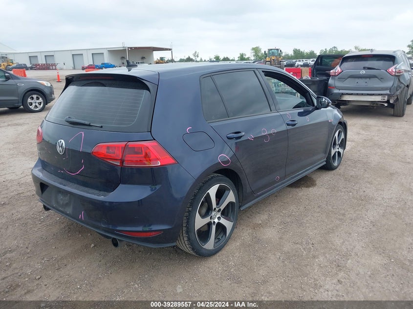 2017 VOLKSWAGEN GOLF GTI AUTOBAHN 4-DOOR/S 4-DOOR/SE 4-DOOR/SPORT 4-DOOR - 3VW4T7AU6HM076153