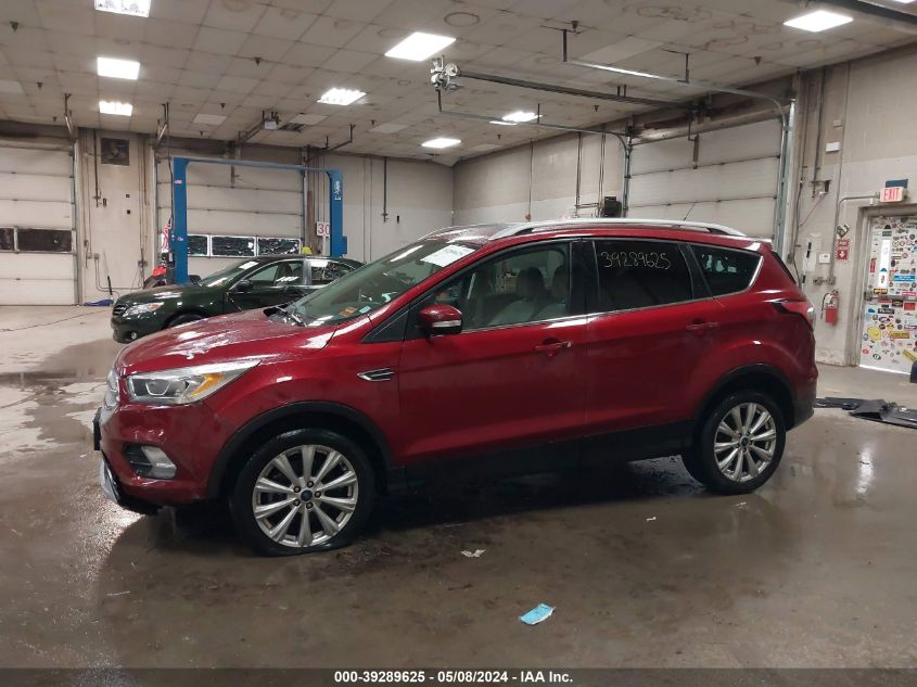 2017 Ford Escape Titanium VIN: 1FMCU9J94HUB72101 Lot: 39289625