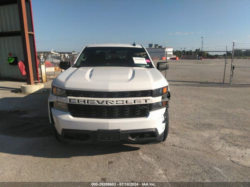 2021 Chevrolet Silverado 1500 4Wd Double Cab Standard Bed Custom VIN: 1GCRYBEK0MZ176148 Lot: 39289683