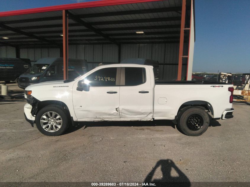 2021 Chevrolet Silverado 1500 4Wd Double Cab Standard Bed Custom VIN: 1GCRYBEK0MZ176148 Lot: 39289683