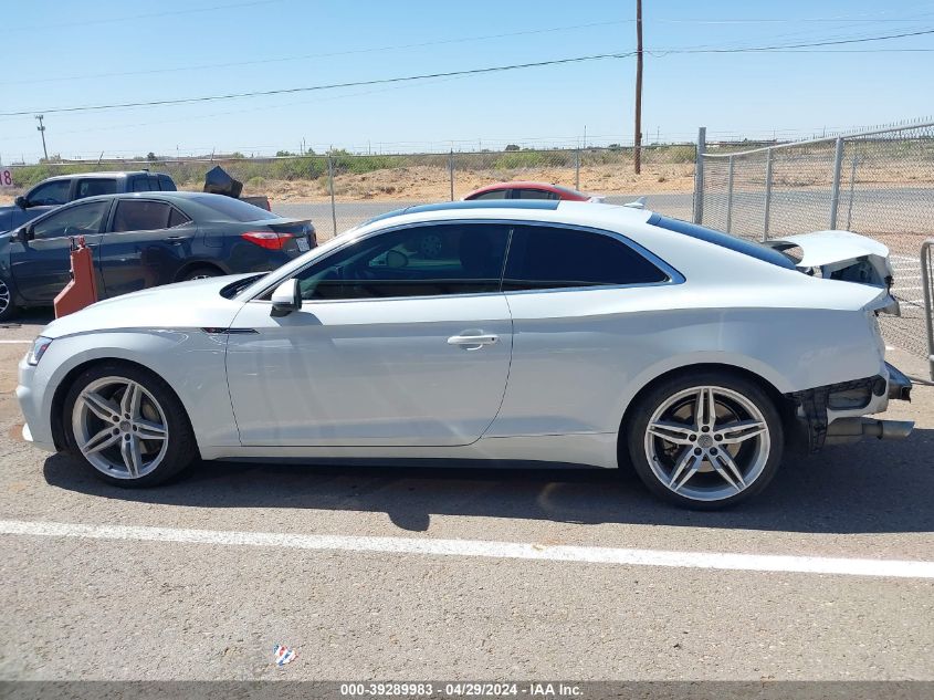 2018 Audi A5 2.0T Premium VIN: WAUUNAF52JA046790 Lot: 39289983