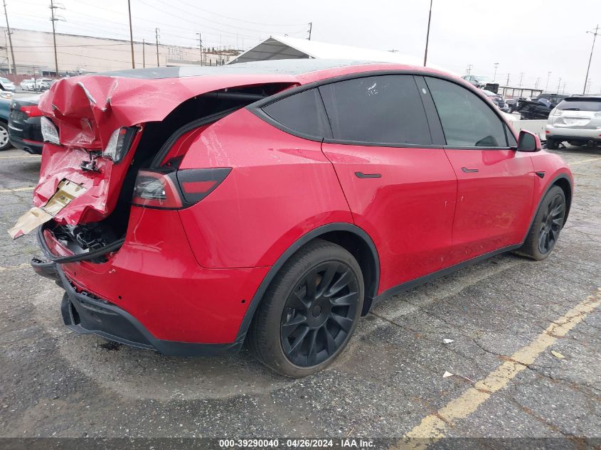 VIN 5YJYGDEE9MF276615 2021 TESLA MODEL Y no.4