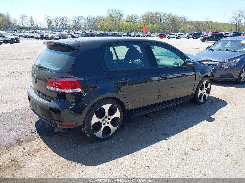 2013 Volkswagen Gti 4-Door VIN: WVWHV7AJ1DW101572 Lot: 39290128