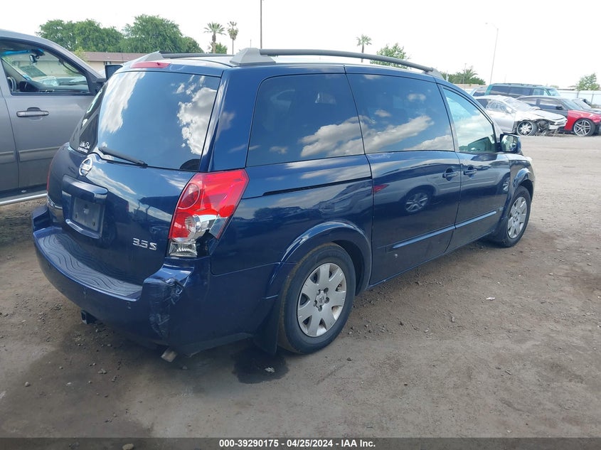 2006 Nissan Quest 3.5 S VIN: 5N1BV28U96N110632 Lot: 39290175