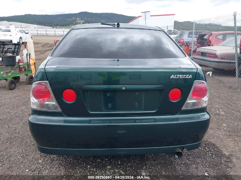 1998 Toyota Altezza VIN: GXE100005262 Lot: 39290563