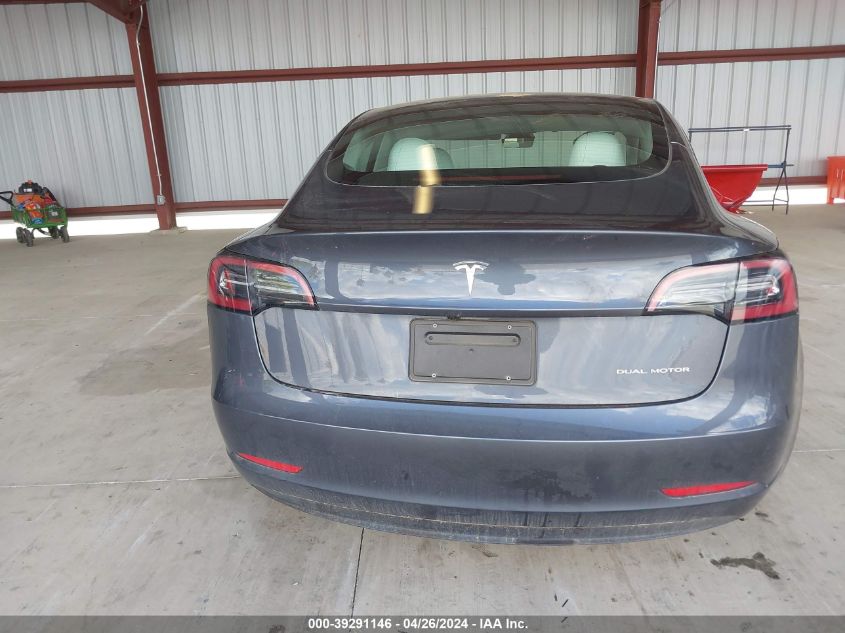 2023 Tesla Model 3 Long Range Dual Motor All-Wheel Drive VIN: 5YJ3E1EB4PF653893 Lot: 39291146