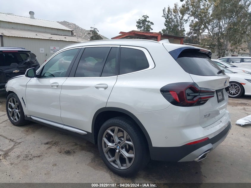 VIN 5UX43DP0XN9J60328 2022 BMW X3 SDRIVE30I