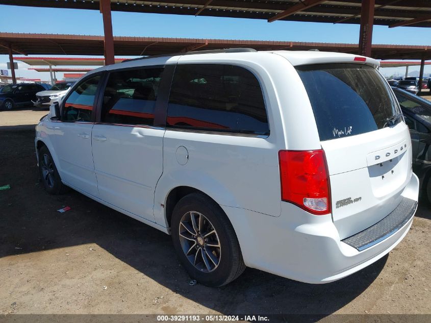 2017 Dodge Grand Caravan Sxt VIN: 2C4RDGCGXHR719660 Lot: 39291193