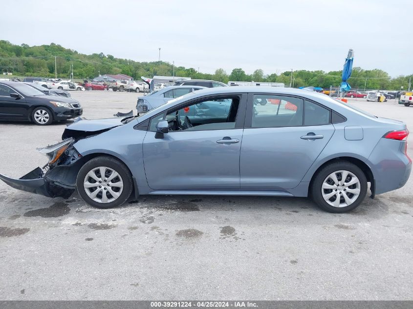 2022 Toyota Corolla Le VIN: 5YFEPMAE9NP349268 Lot: 39291224