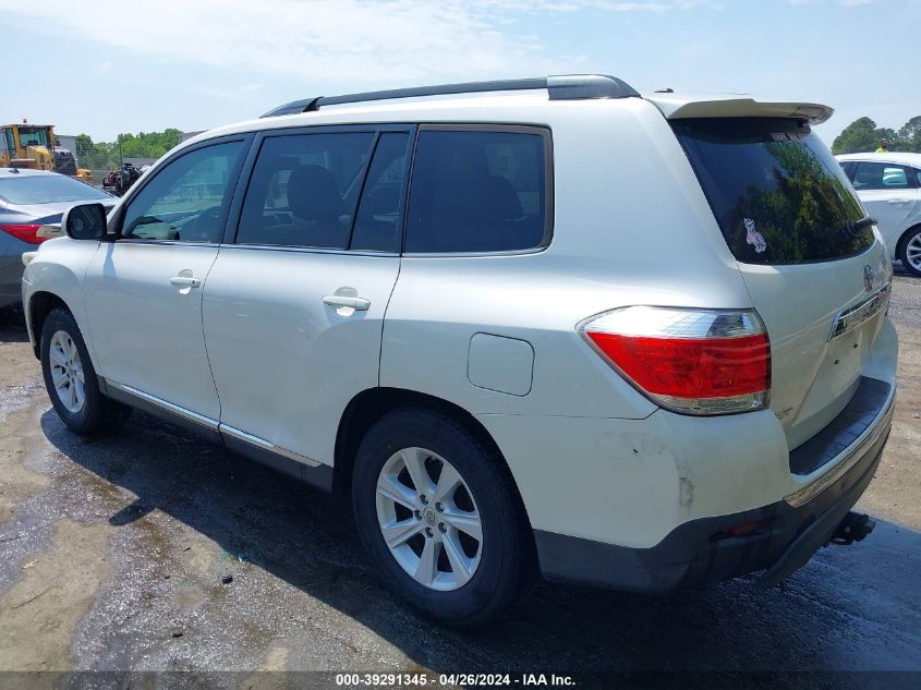 2012 Toyota Highlander Se VIN: 5TDZA3EH4CS027675 Lot: 39291345