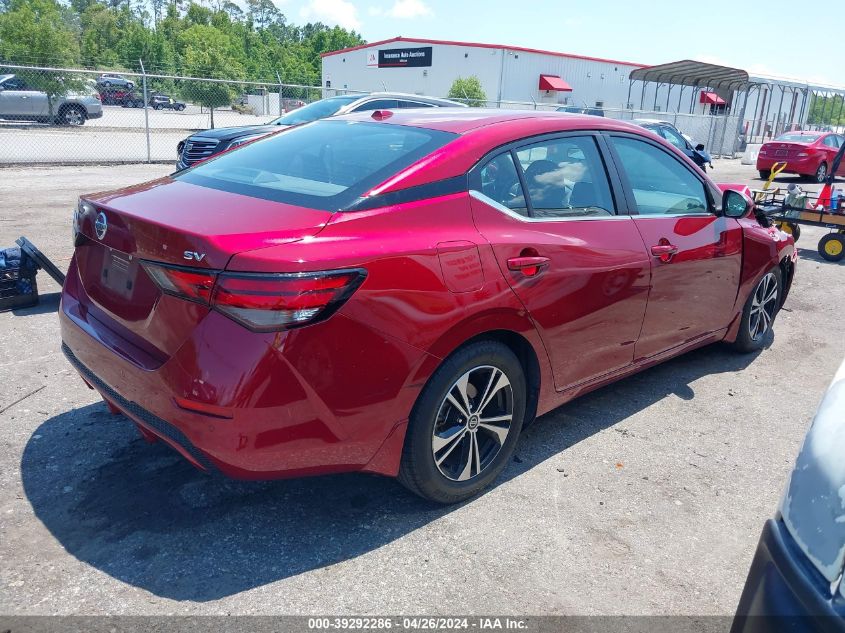 2021 Nissan Sentra Sv Xtronic Cvt VIN: 3N1AB8CV9MY265924 Lot: 39292286