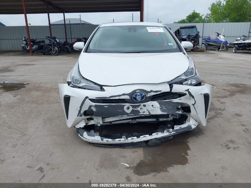 2022 Toyota Prius Le VIN: JTDKAMFUXN3157225 Lot: 39292379