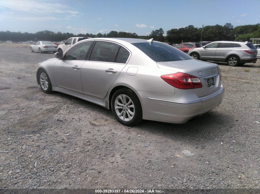 2013 Hyundai Genesis 3.8 VIN: KMHGC4DD9DU244220 Lot: 39293397