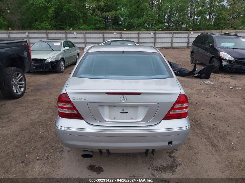 WDBRF52H16A907069 | 2006 MERCEDES-BENZ C 230