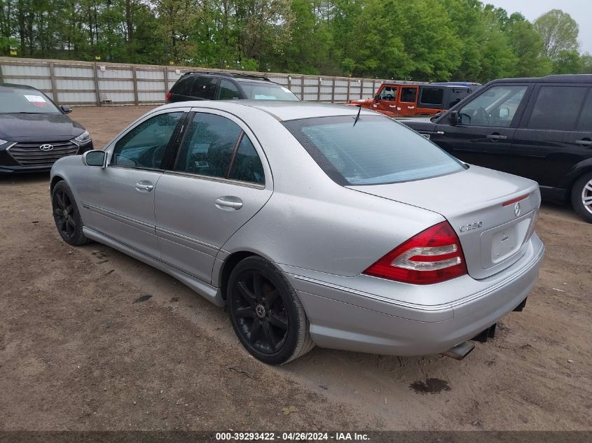 WDBRF52H16A907069 | 2006 MERCEDES-BENZ C 230