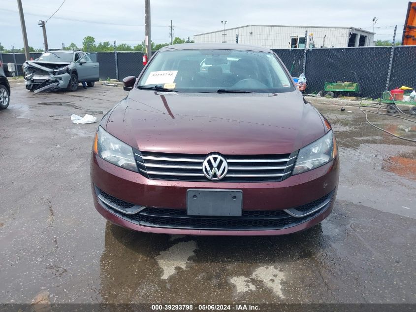 1VWAP7A34CC073406 2012 Volkswagen Passat 2.5L S