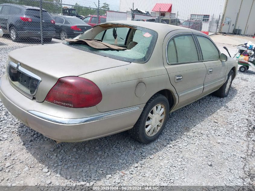 2000 Lincoln Continental VIN: 1LNHM97V8YY832885 Lot: 39293904