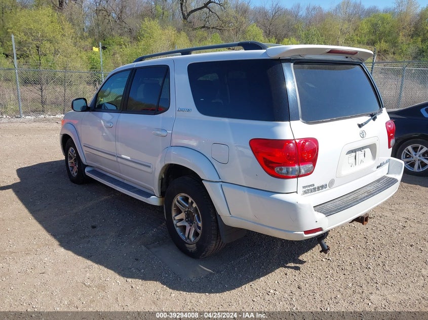 2006 TOYOTA SEQUOIA LIMITED V8 VIN: 5TDBT48A06S259484