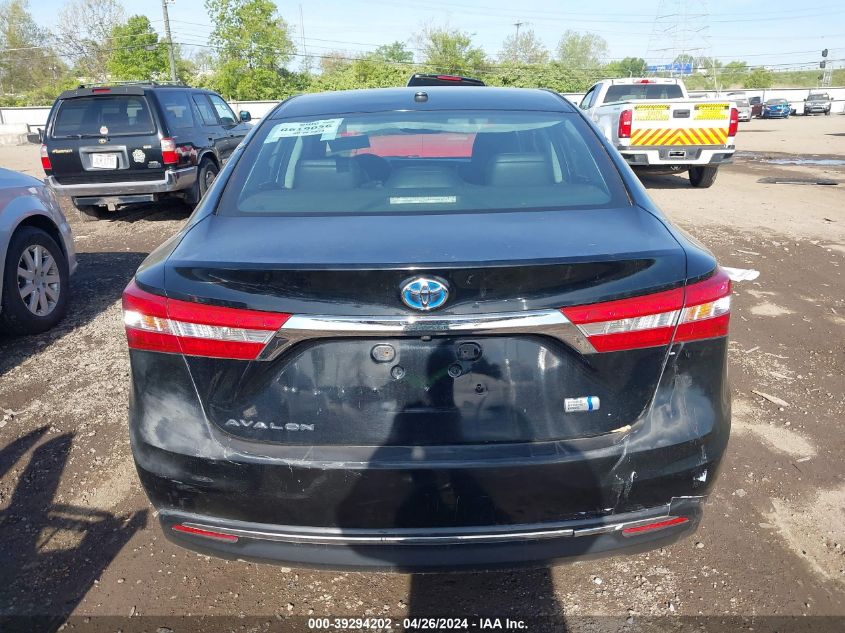 2013 Toyota Avalon Hybrid Xle Touring VIN: 4T1BD1EB7DU008281 Lot: 39294202