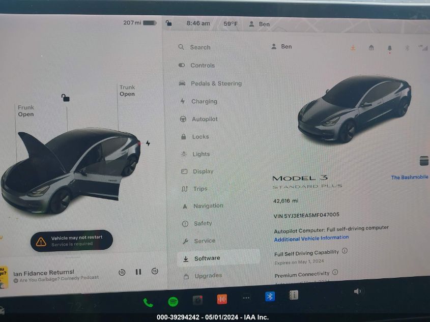 5YJ3E1EA5MF047005 2021 TESLA MODEL 3 - Image 18