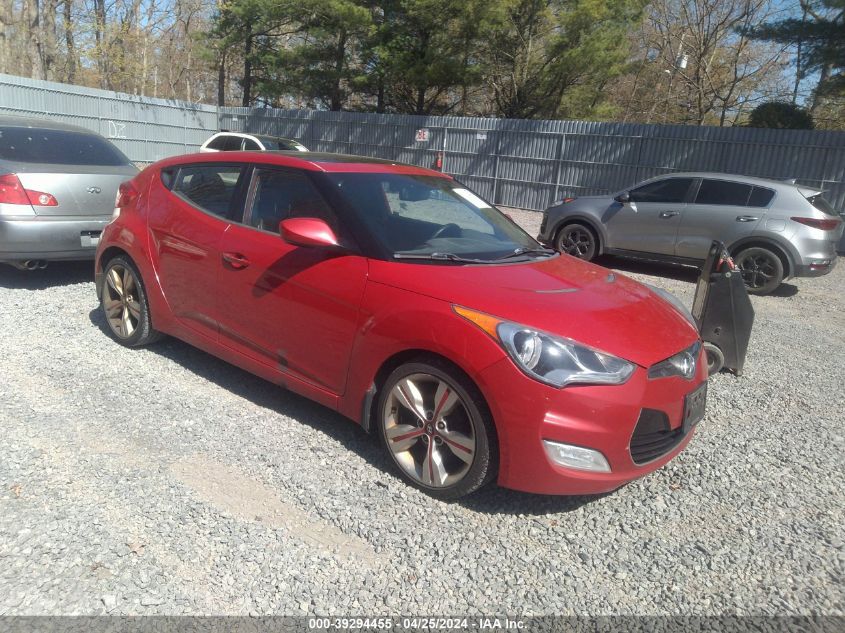 2013 HYUNDAI VELOSTER BASE W/BLACK - KMHTC6AD5DU099319