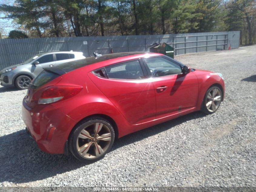 2013 HYUNDAI VELOSTER BASE W/BLACK - KMHTC6AD5DU099319