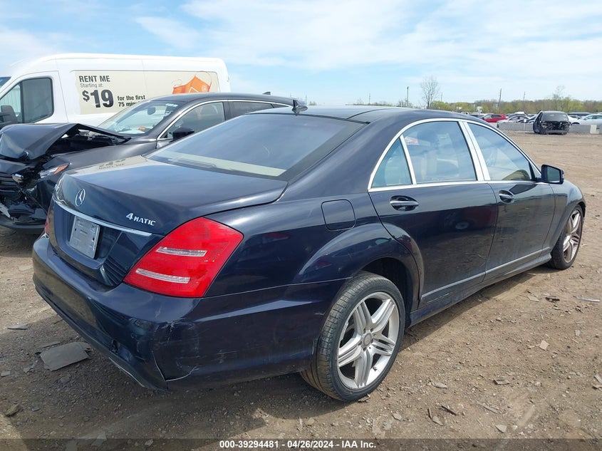 2013 Mercedes-Benz S 550 4Matic VIN: WDDNG9EB4DA529442 Lot: 39294481