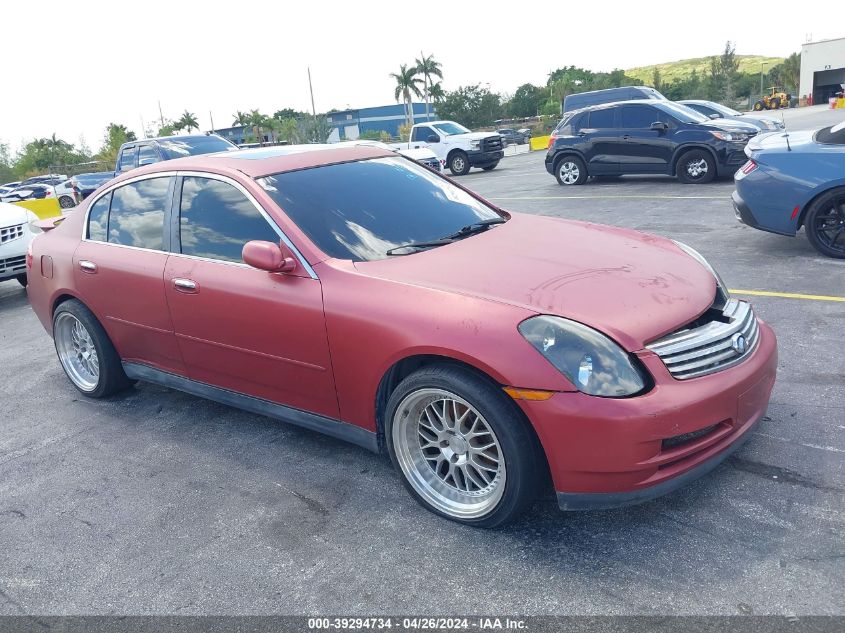 JNKCV51E23M335259 | 2003 INFINITI G35