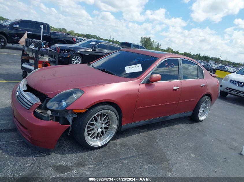 JNKCV51E23M335259 | 2003 INFINITI G35