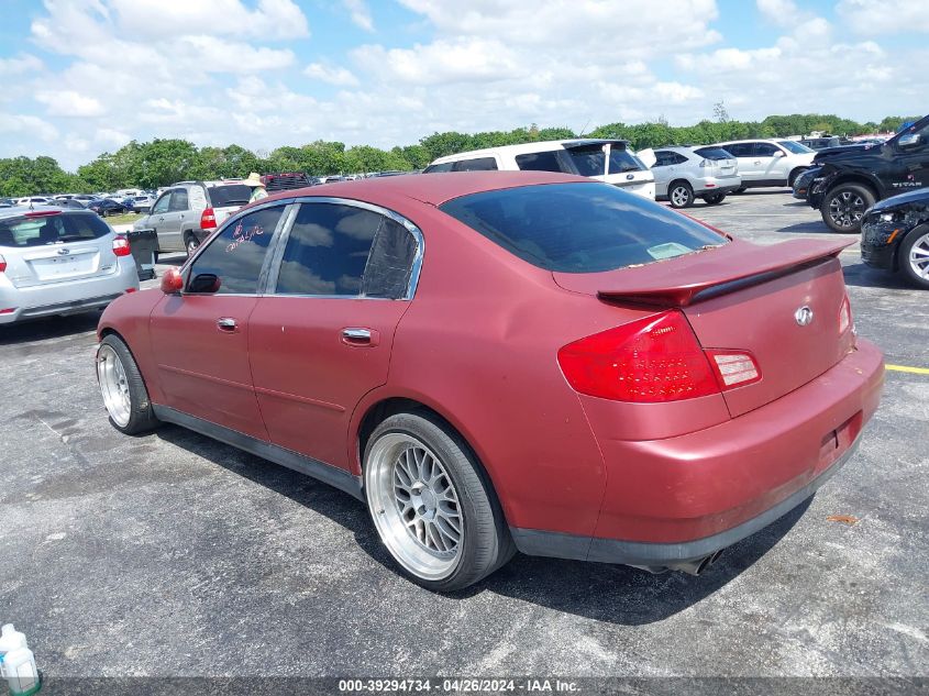 JNKCV51E23M335259 | 2003 INFINITI G35