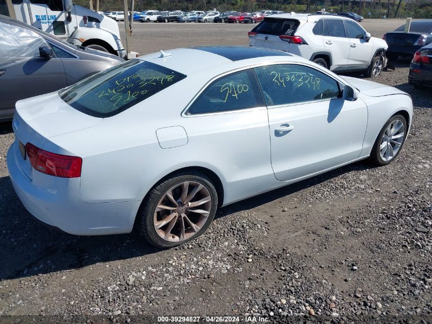 2013 Audi A5 2.0T Premium VIN: WAULFAFR0DA036579 Lot: 39294827