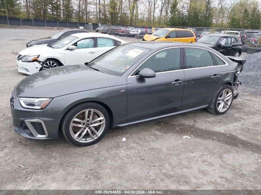 WAUEAAF49NN012836 Audi A4 PREMIUM PLUS 45 TFSI S LINE QUATTRO S TRONIC 2