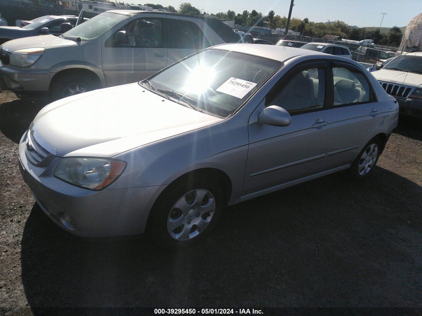 2004 Kia Spectra Ex/Lx VIN: KNAFE121045042665 Lot: 39295450