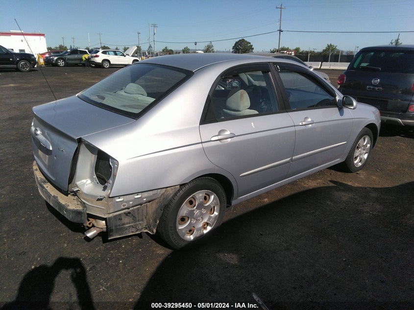 2004 Kia Spectra Ex/Lx VIN: KNAFE121045042665 Lot: 39295450