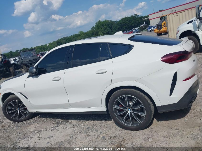 2023 BMW X6 xDrive40I VIN: 5UXCY6C06P9N88950 Lot: 39295550