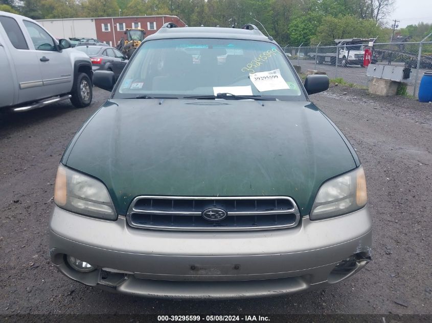 2000 Subaru Outback VIN: 4S3BH6655Y6609469 Lot: 39295599