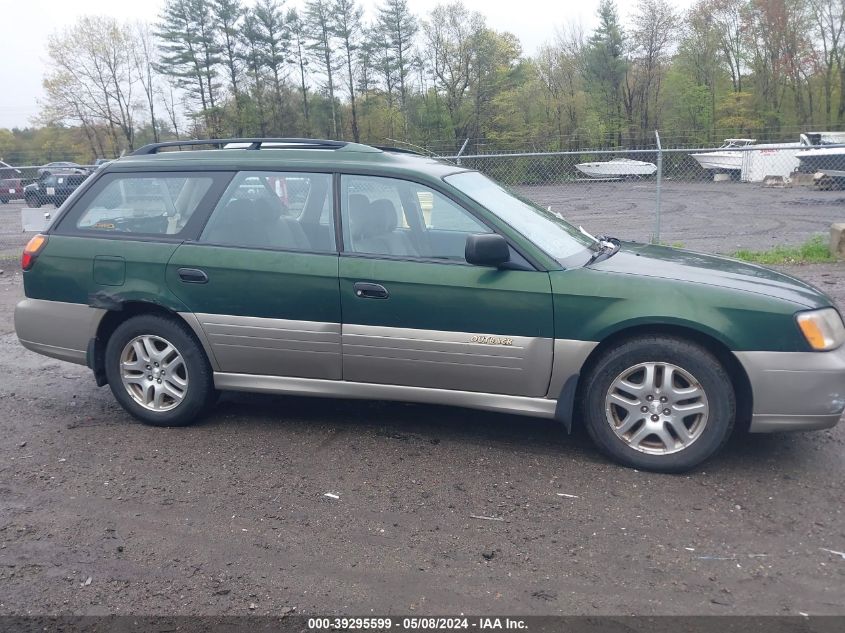 2000 Subaru Outback VIN: 4S3BH6655Y6609469 Lot: 39295599