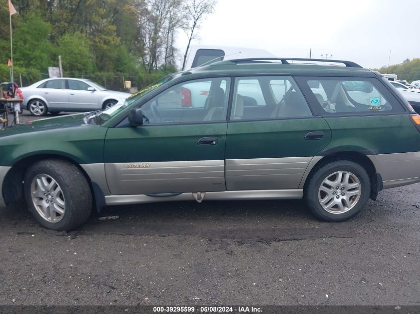 2000 Subaru Outback VIN: 4S3BH6655Y6609469 Lot: 39295599